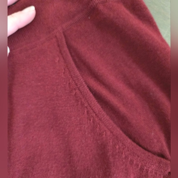 NWT Peruvian Connection Dorsay Maxi Skirt with Pockets Size Medium Burgundy - Picture 5 of 10
